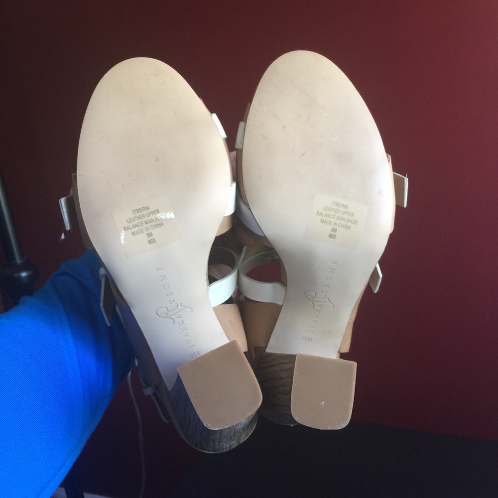 Ivanka Trump Off White High Heel Sandals - Picture 5 of 7